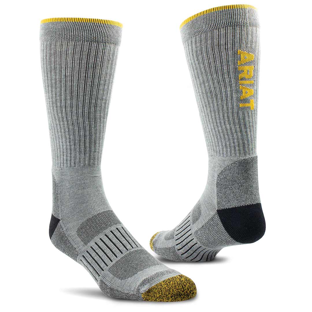 Ariat Work Tek Series High Performance Crew Socks - 2 Pack - Image 2