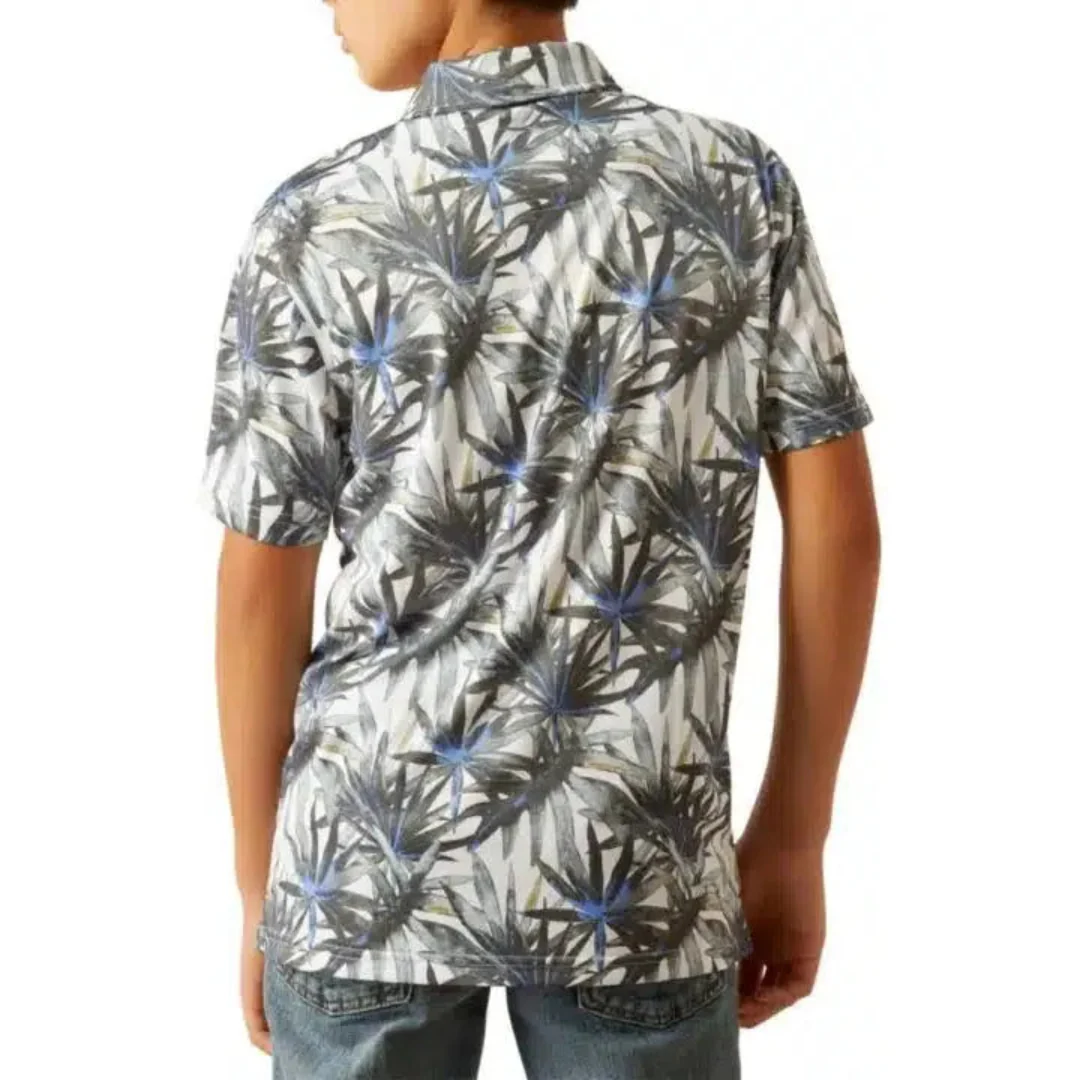 Ariat Boys' Tropical Print Polo - Image 2