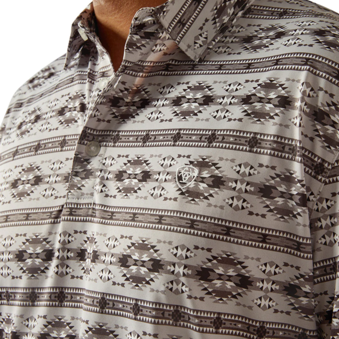 Ariat Men's Aztec Print Polo - Image 3