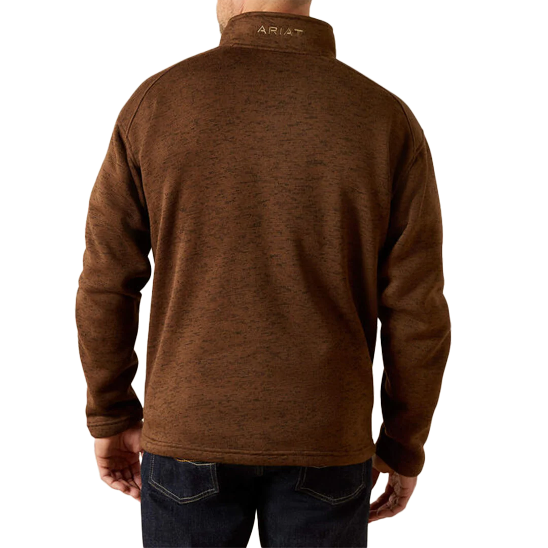 Ariat Men's Caldwell Logo 1/4 Zip Sweater - Image 3