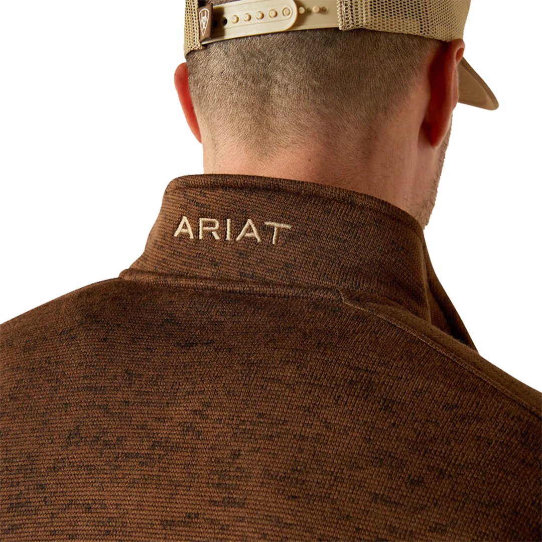 Ariat Men's Caldwell Logo 1/4 Zip Sweater - Image 4