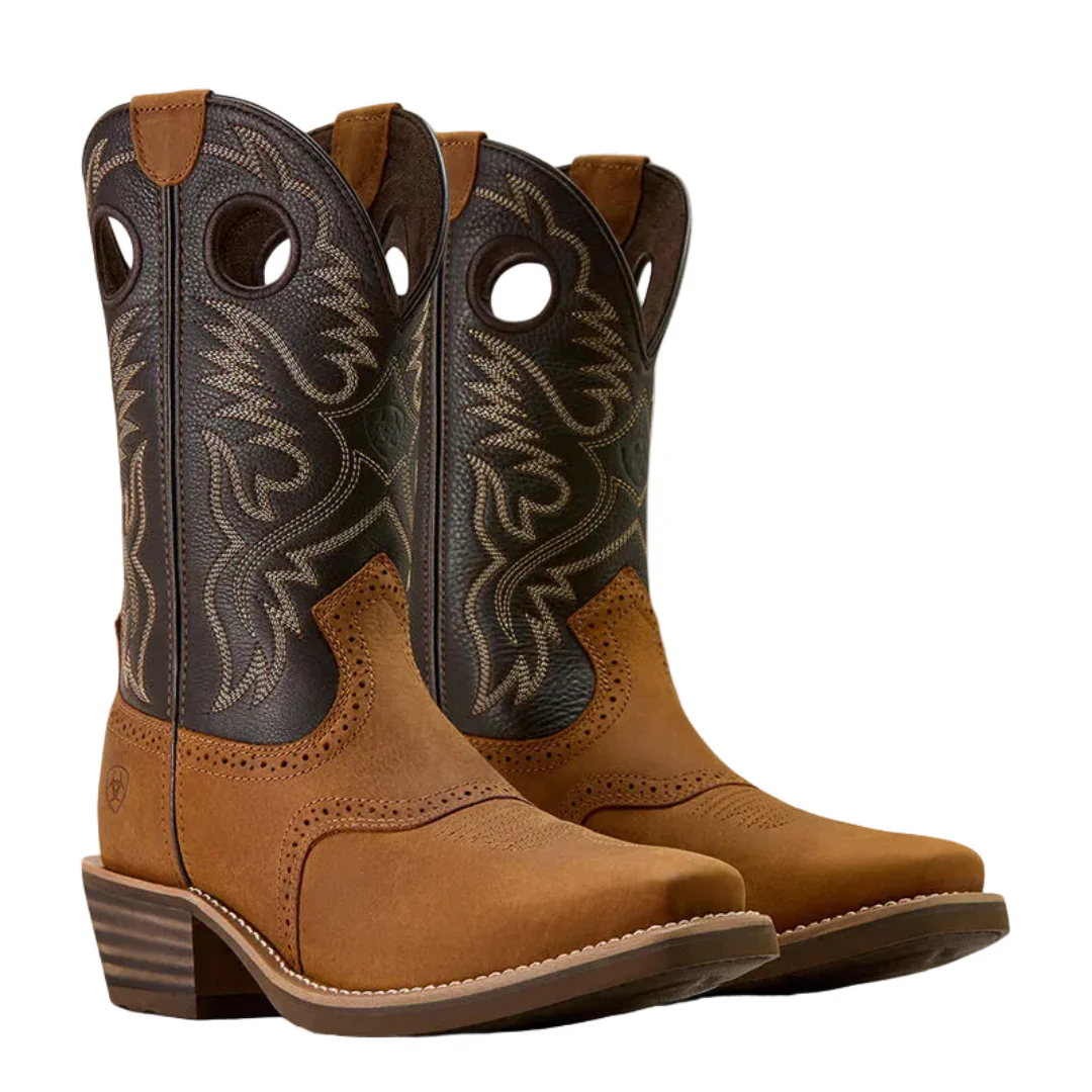 Ariat Men's Heritage Roughstock Square Toe Cowboy Boot - Image 4