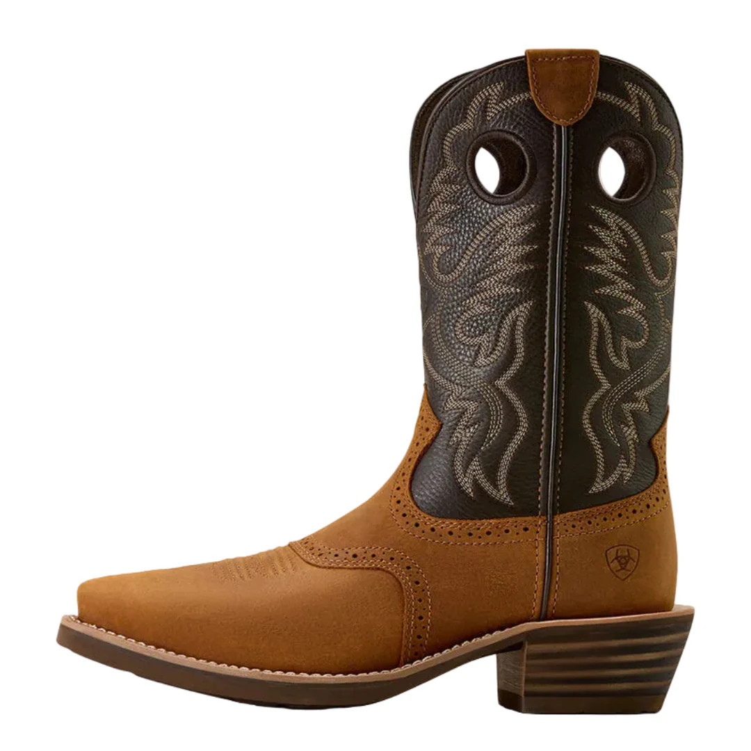 Ariat Men's Heritage Roughstock Square Toe Cowboy Boot - Image 5