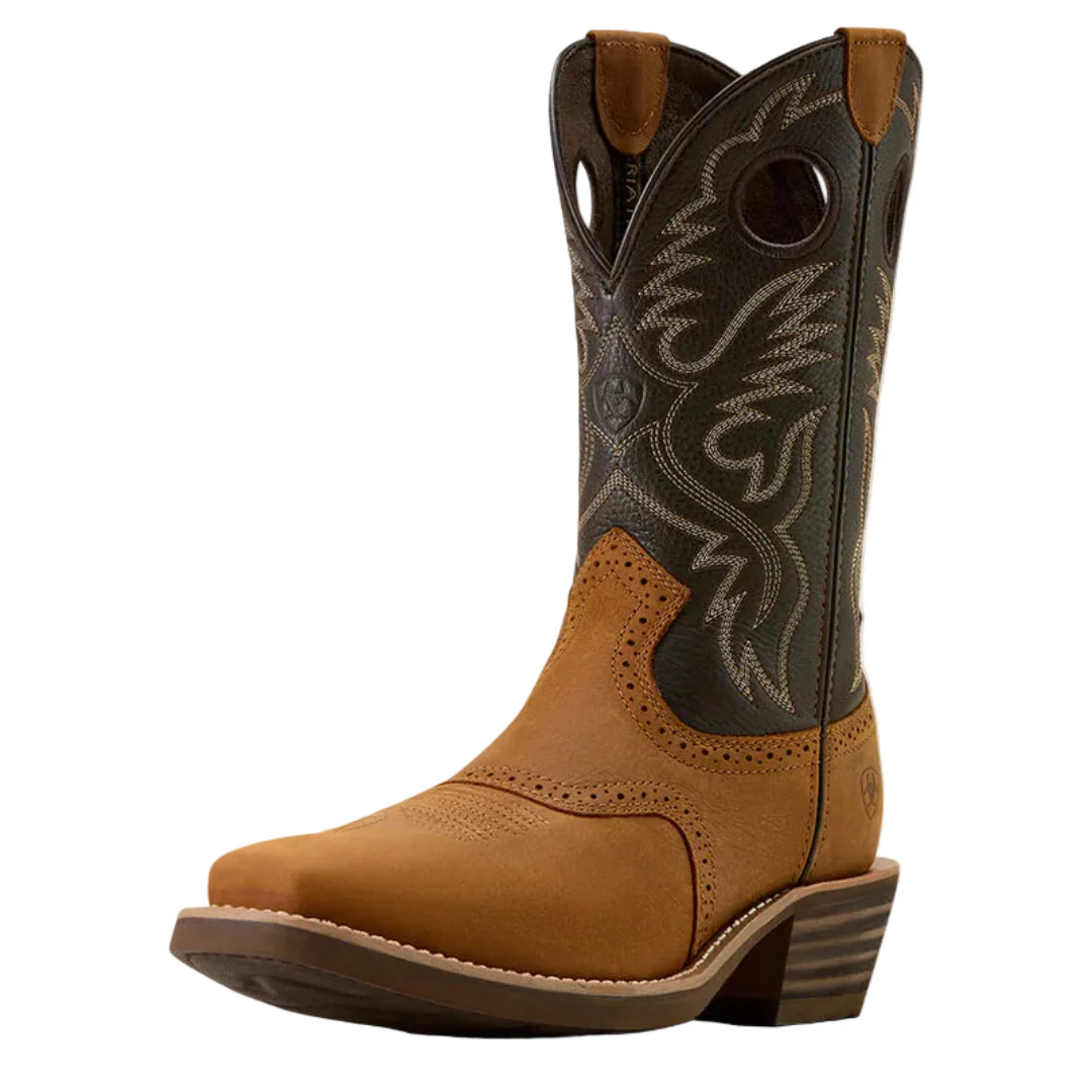 Ariat Men's Heritage Roughstock Square Toe Cowboy Boot - Image 8