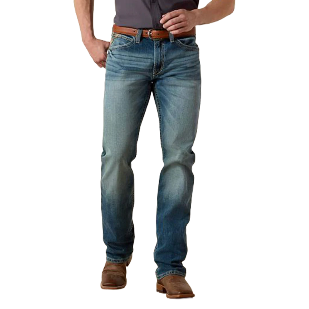 Ariat Men's M4 Low Rise Stretch Shoreway Stackable Straight Leg Jeans - Image 2