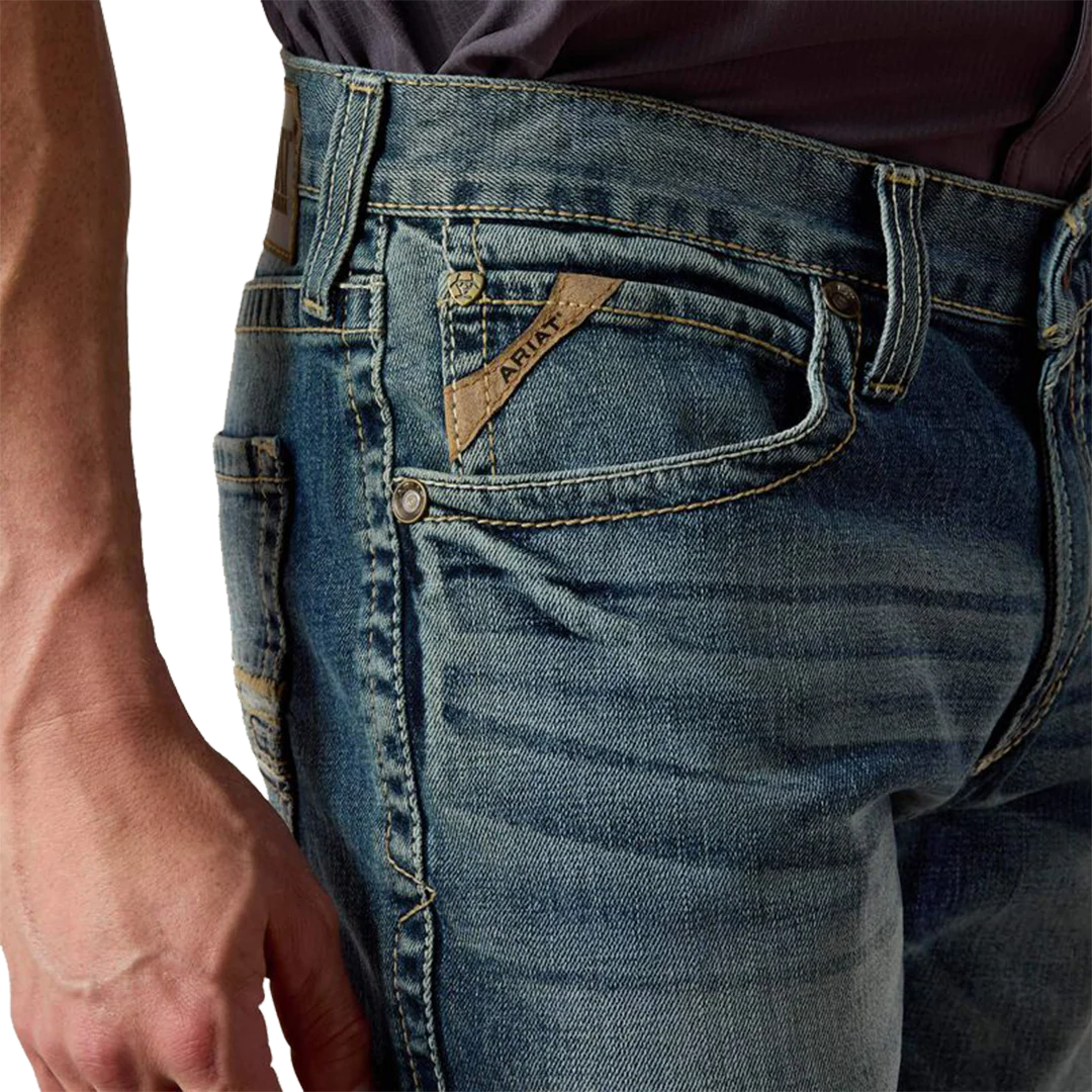 Ariat Men's M4 Low Rise Stretch Shoreway Stackable Straight Leg Jeans - Image 4