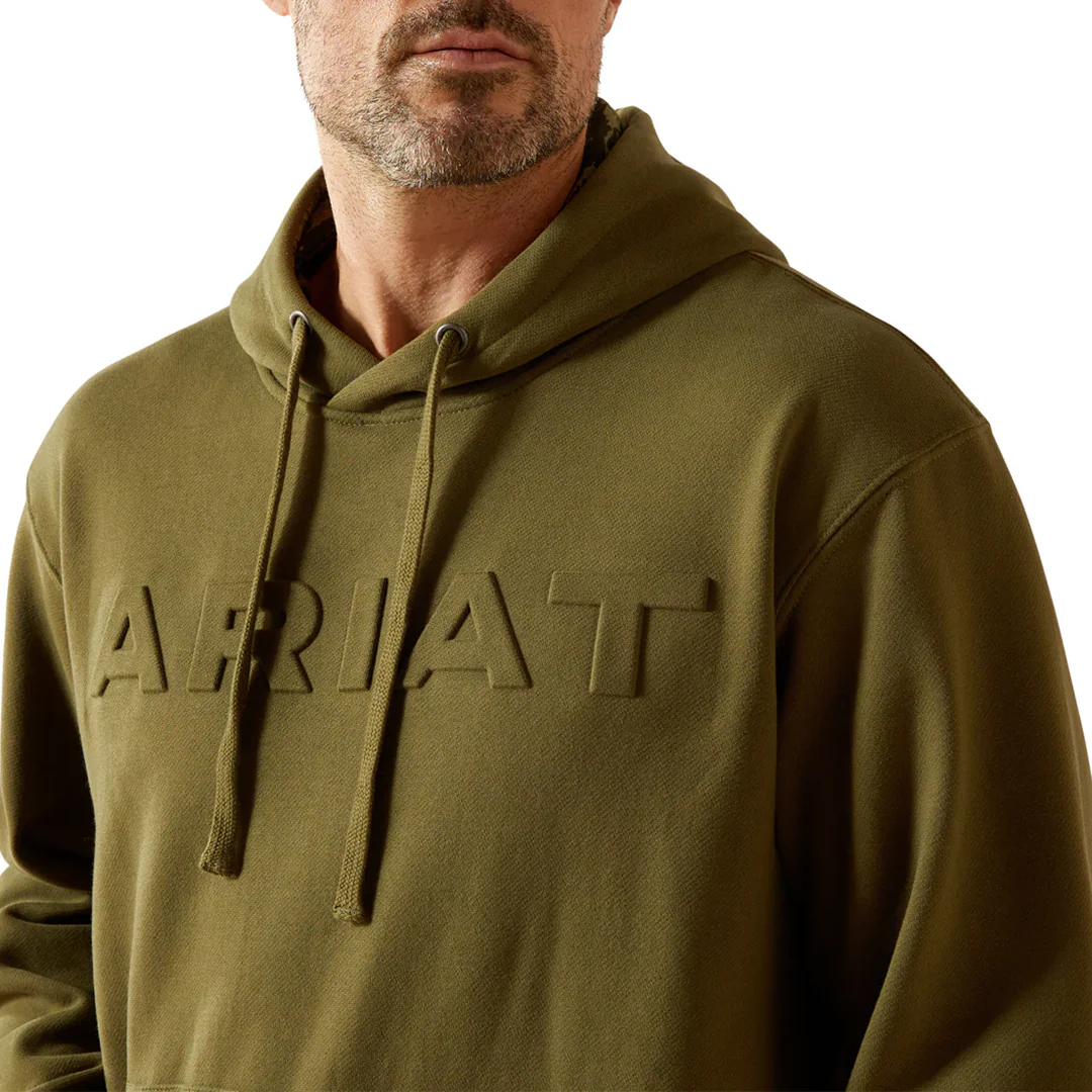Ariat Men's Moss Embossed Logo Hoodie - Image 3