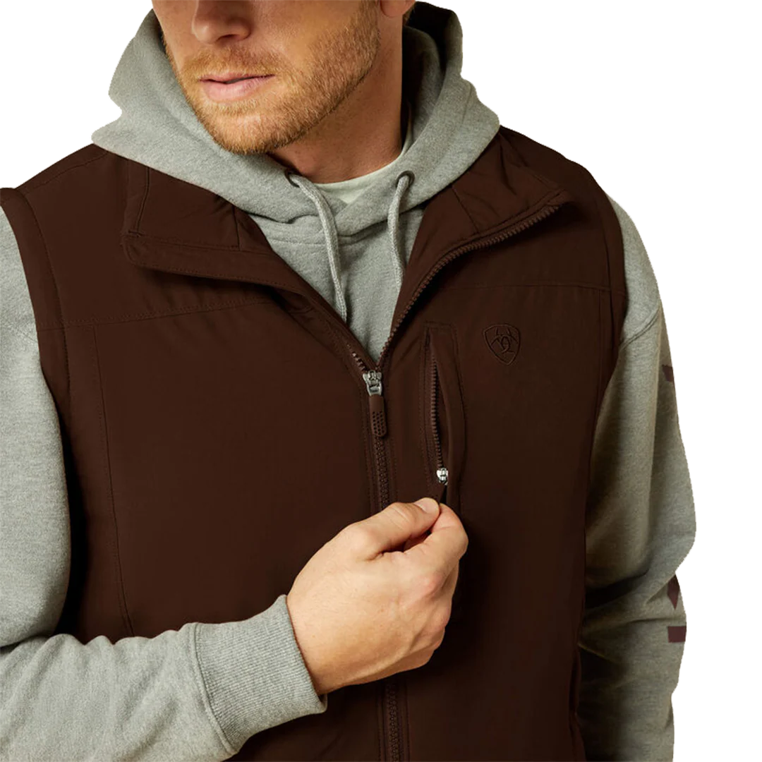 Ariat Men's Pioneer Stretchshell Zip Vest - Image 3