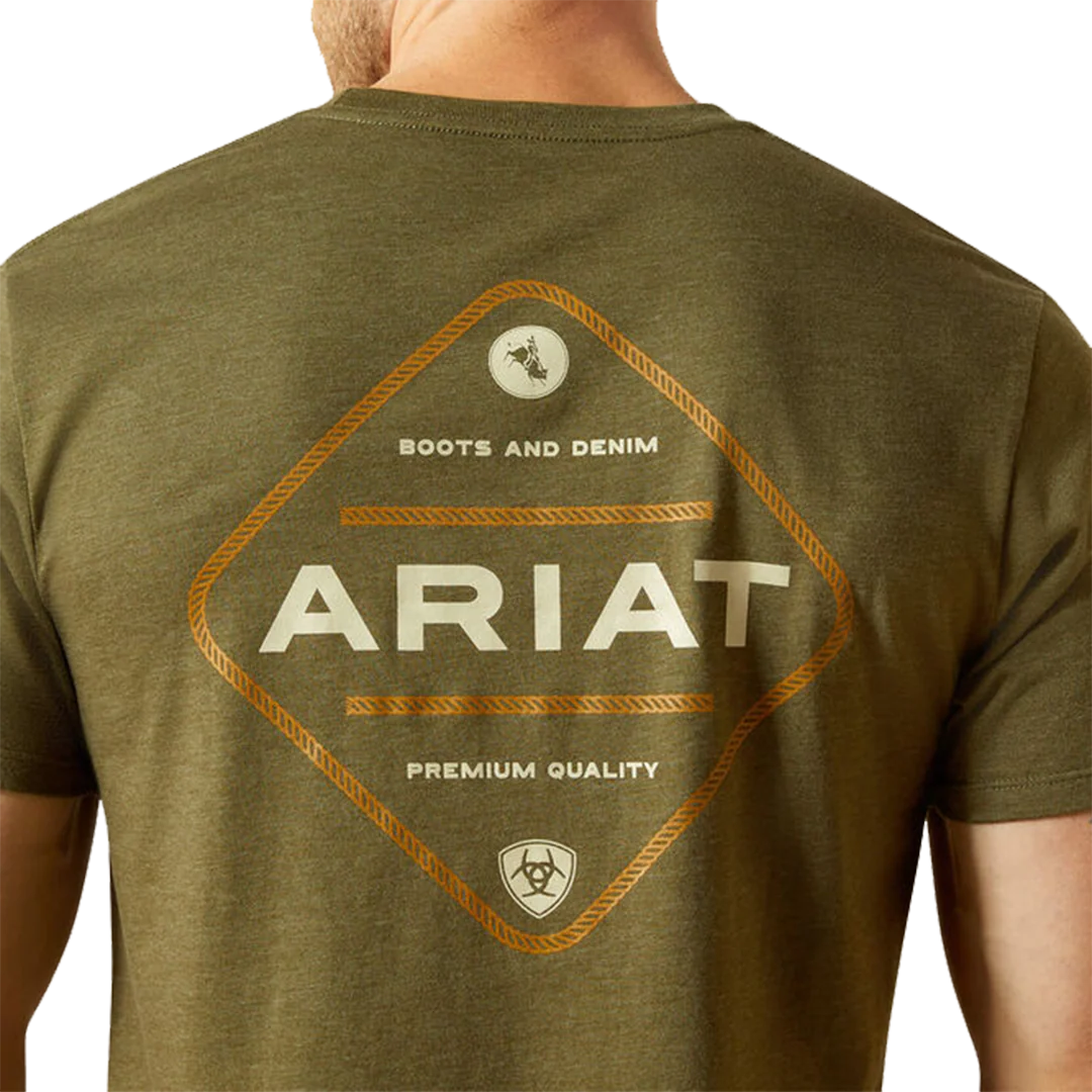 Ariat Men's Roped Diamond T-Shirt - Image 3