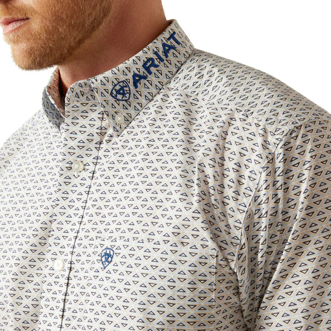 Ariat Men's Team Geometric Logo Classic Fit Button-Down Shirt - Image 3