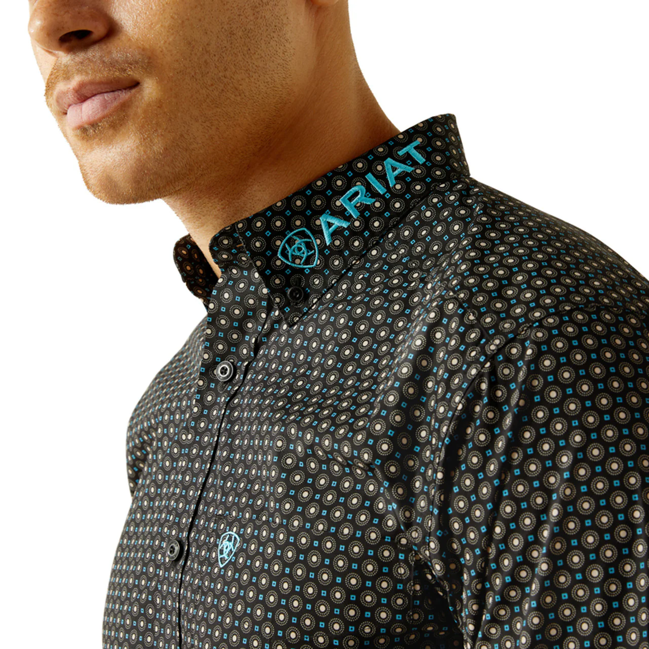 Ariat Men's Team Logo Abel Long Sleeve Button-Down Shirt - Image 4