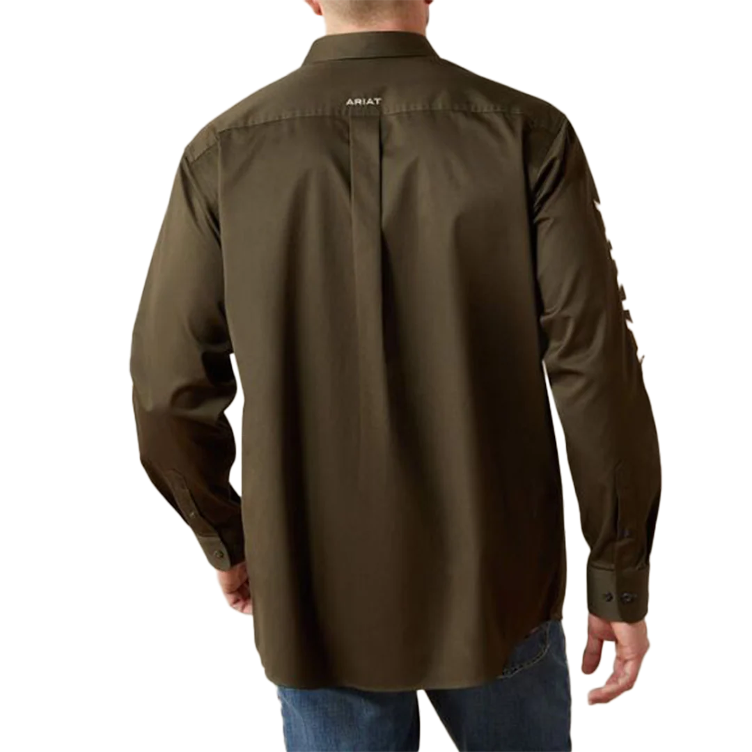 Ariat Men's Team Logo Long Sleeve Button Shirt - Image 2