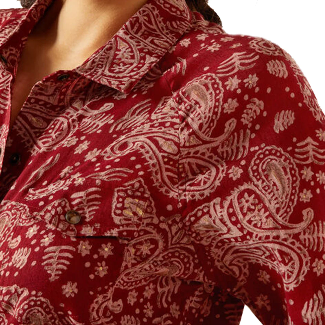 Ariat Women's Imprints Long Sleeve Snap Shirt - Image 3