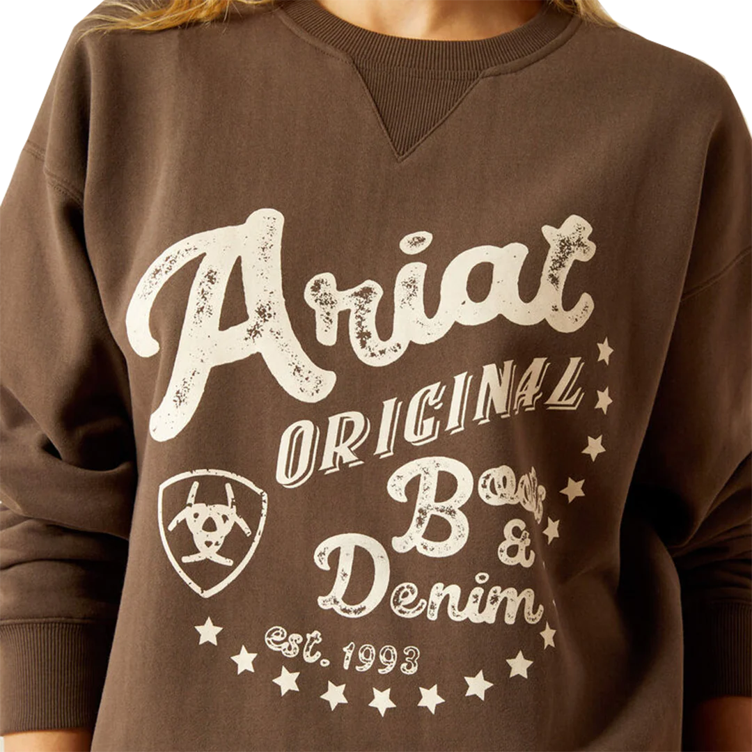 Ariat Women's Oversized Crew Sweatshirt - Image 3