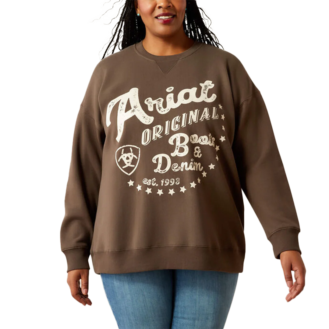 Ariat Women's Oversized Crew Sweatshirt - Image 4
