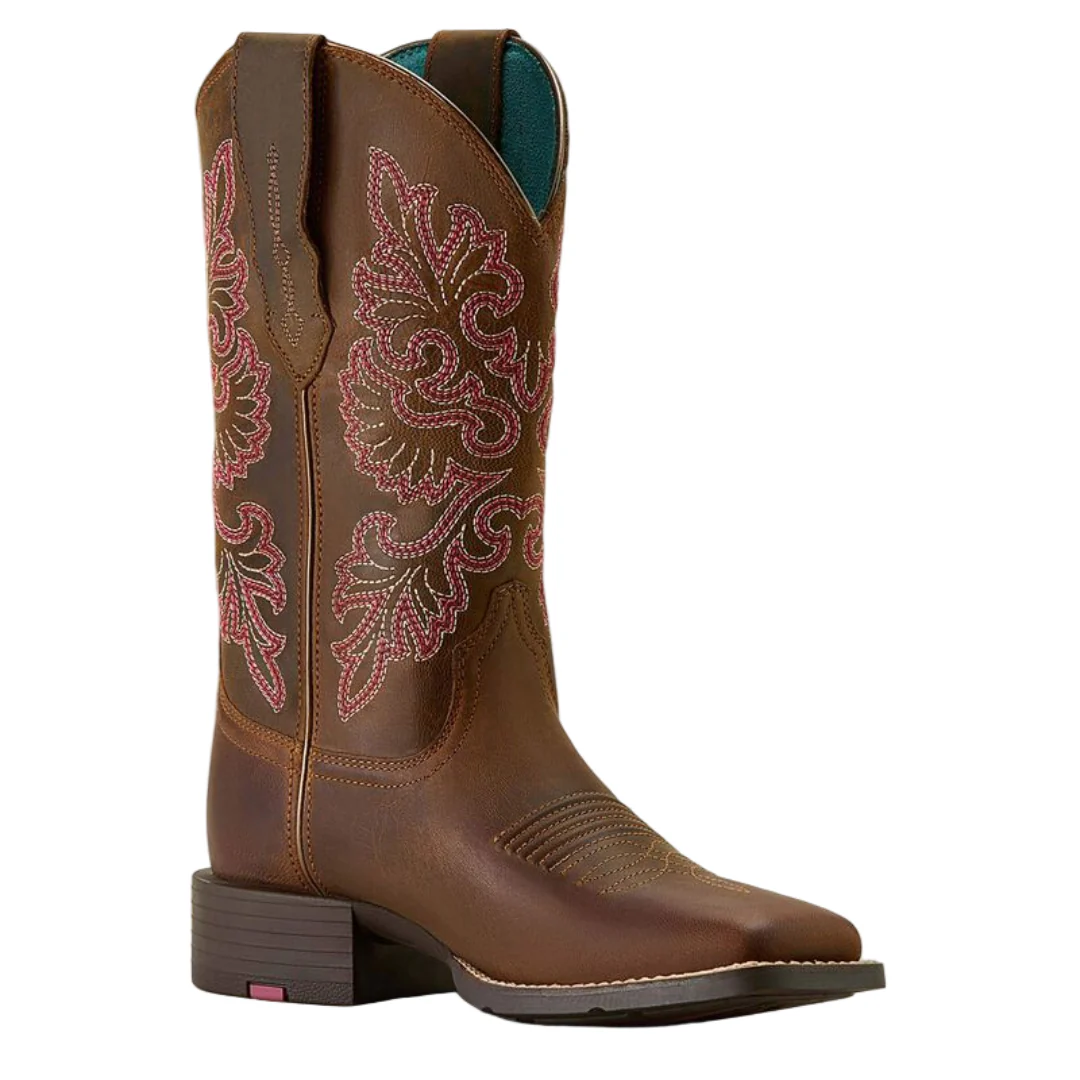 Ariat Women's Round Up StretchFit Wide Square Toe Western Boots - Image 3