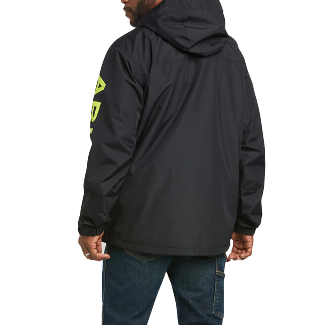 Ariat Men's Rebar Stormshell Logo Waterproof Jacket - Image 2