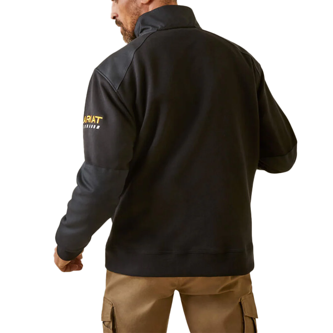 Ariat Men's Rebar Workman Duracanvas 1/4 Zip Pullover - Image 2
