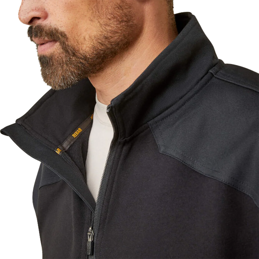 Ariat Men's Rebar Workman Duracanvas 1/4 Zip Pullover - Image 3