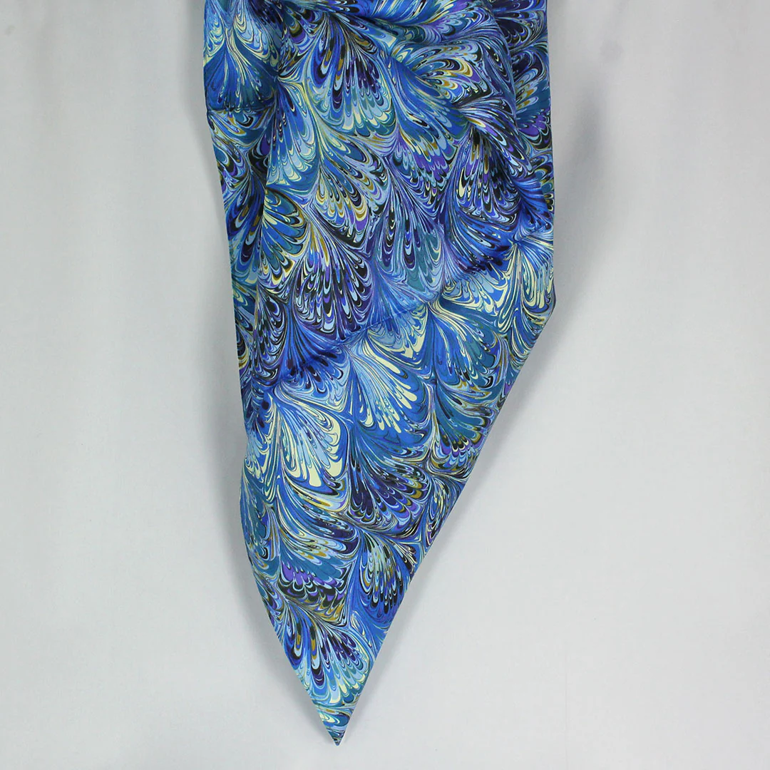 Austin Accent Peacock Feather Wild Rag Scarf - Image 2