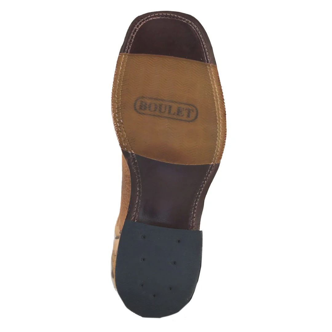 Boulet Men's Wyoming Square Toe Cowboy Boots - Image 6