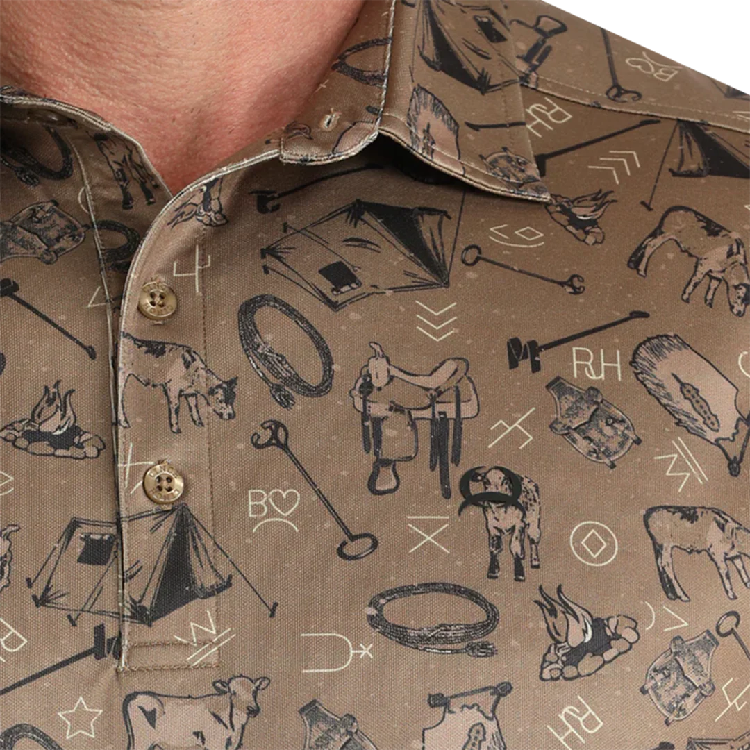 Cinch Men's Arenaflex Print Polo - Image 2