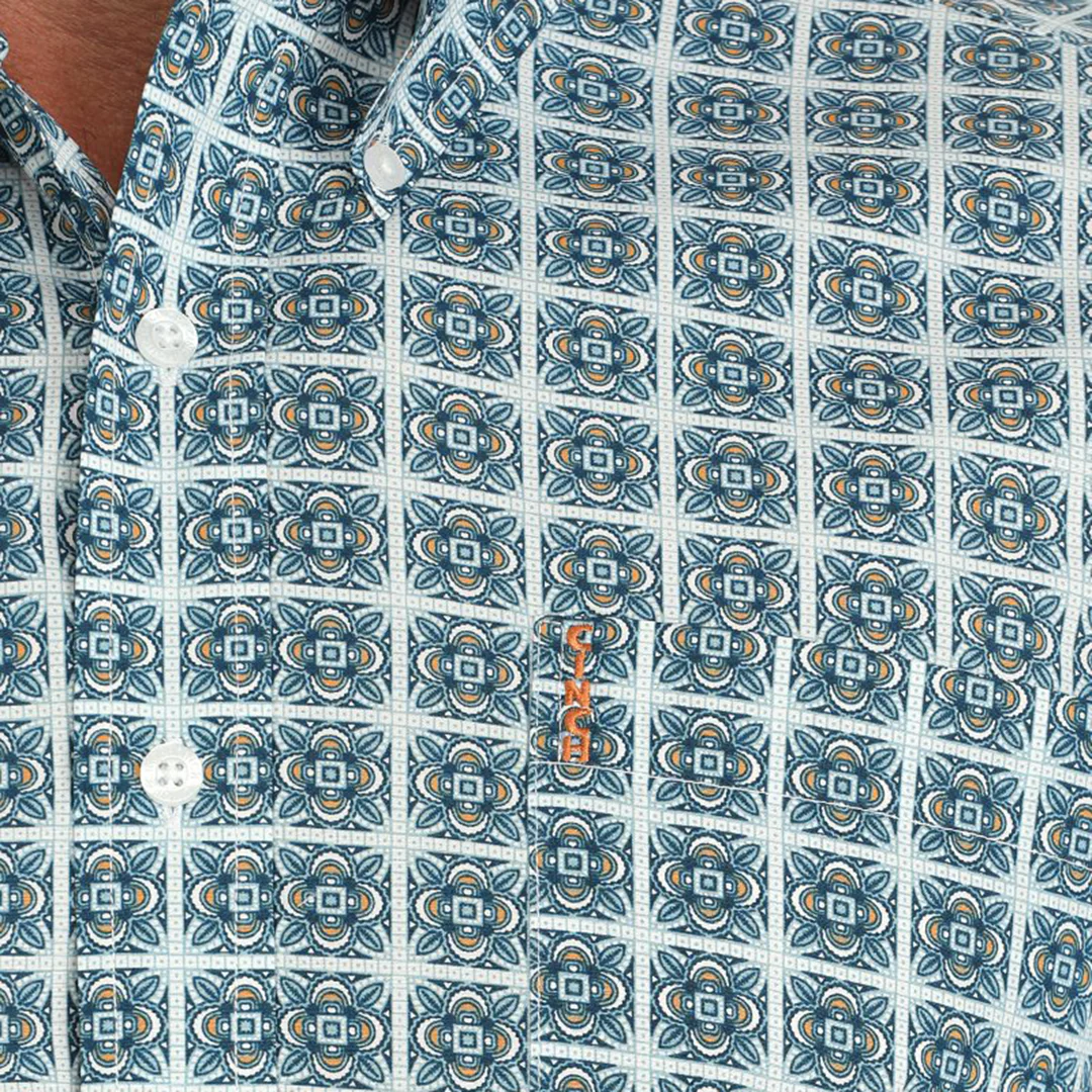 Cinch Men's Plaid Long Sleeve Button Shirt - Image 3