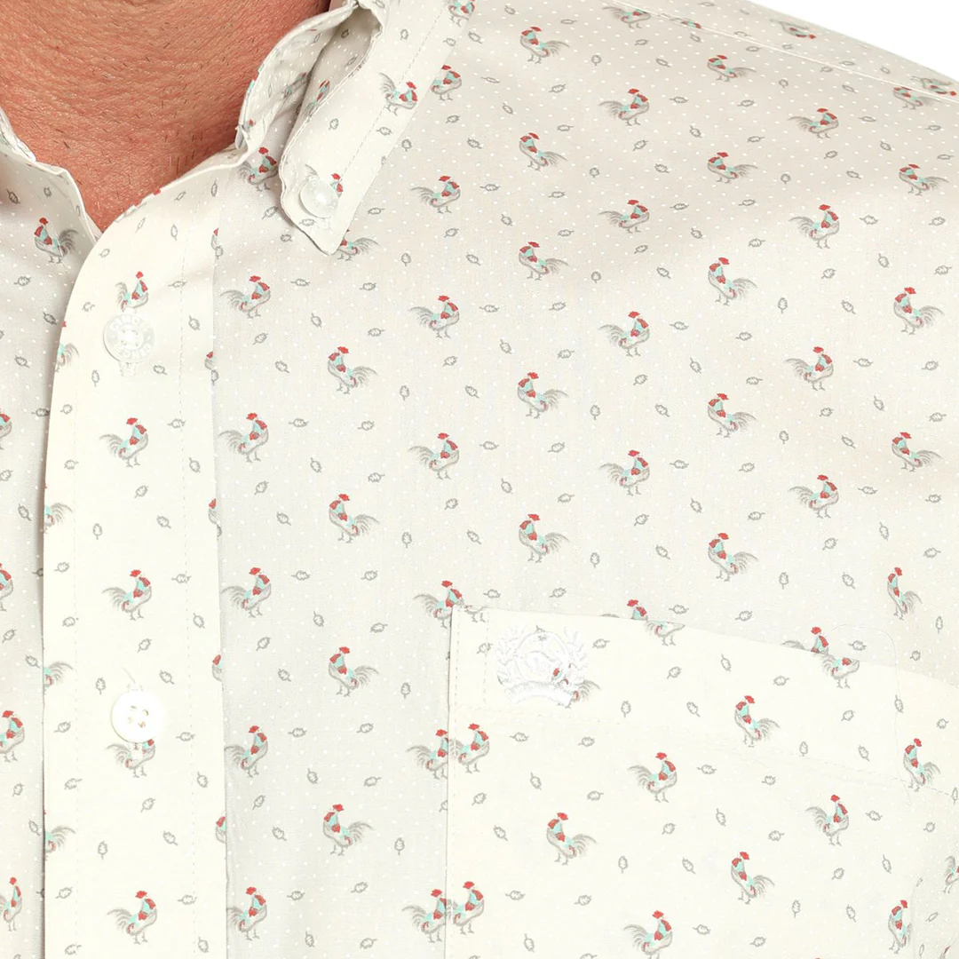Cinch Men's Rooster Print Long Sleeve Button Shirt - Image 2
