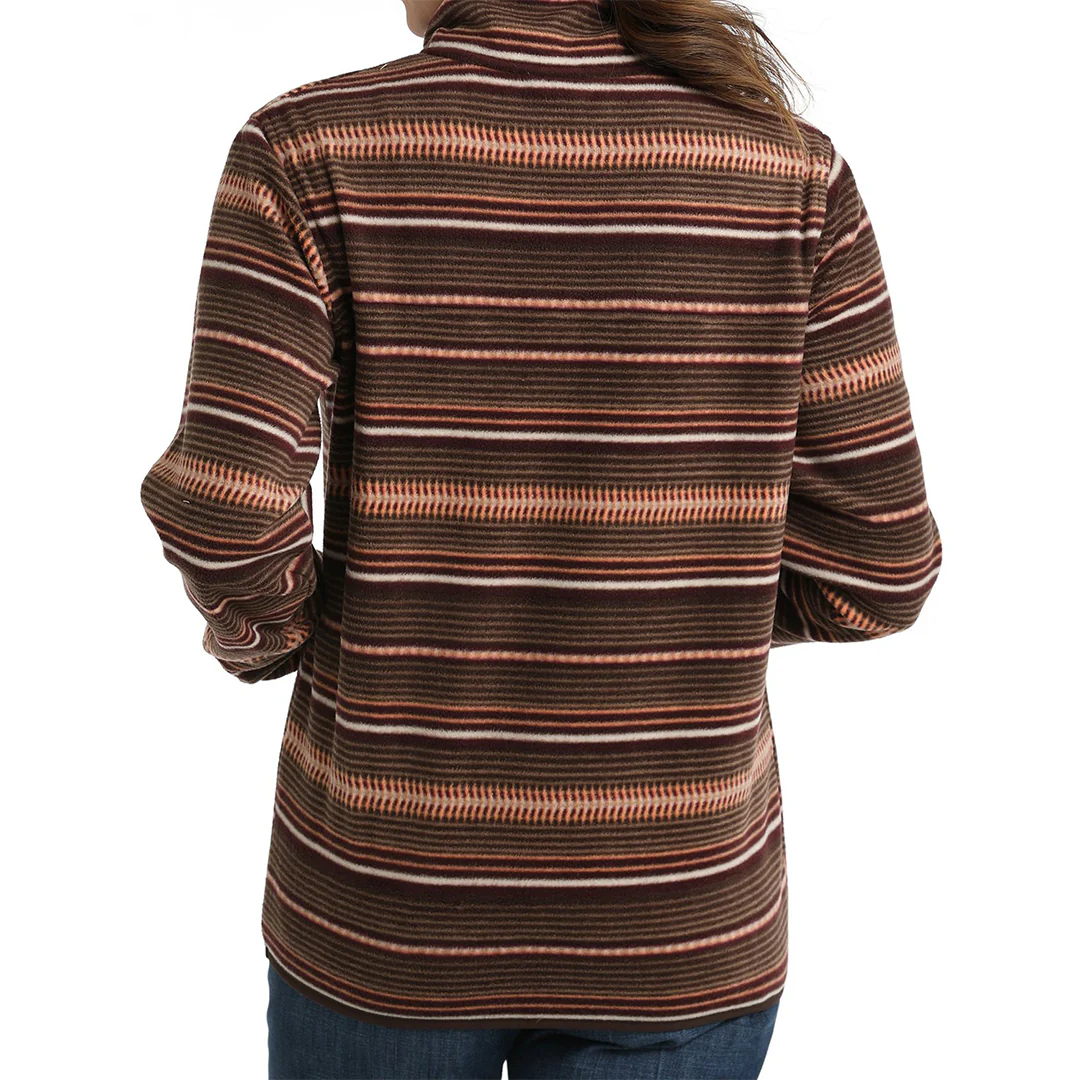 Cinch Women's Striped Fleece Pullover - Image 2