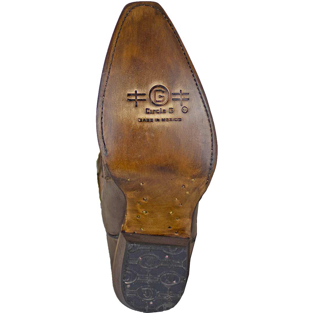 Circle G Women's Overlay & Embroidery Wing Cowgirl Boots - Image 7