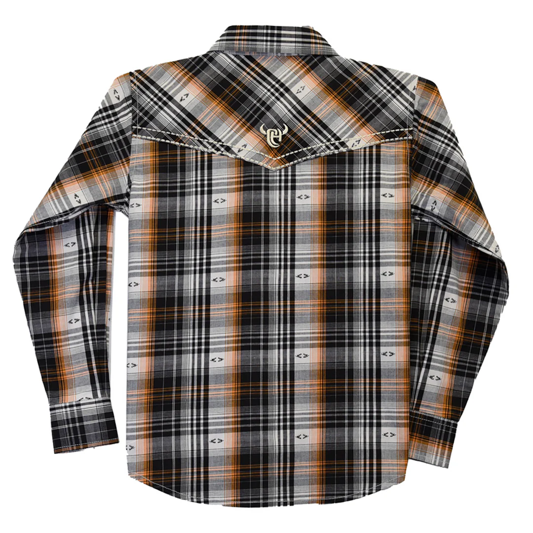 Cowboy Hardware Boys' Plaid Print Snap Shirt - Image 2