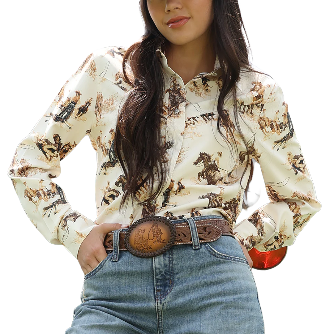 Cruel Denim Women's Long Sleeve Button Shirt