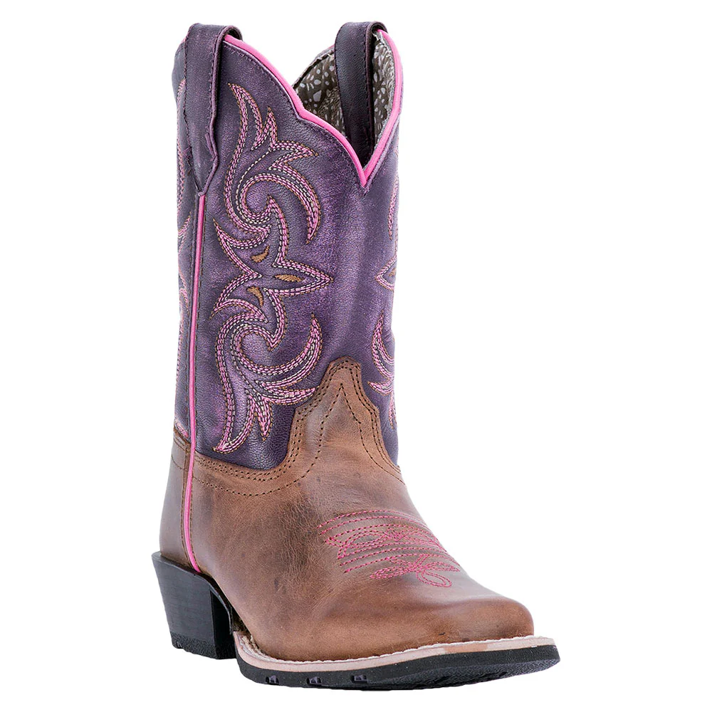 Dan Post Girls' Majesty Square Toe Cowgirl Boots - Image 2