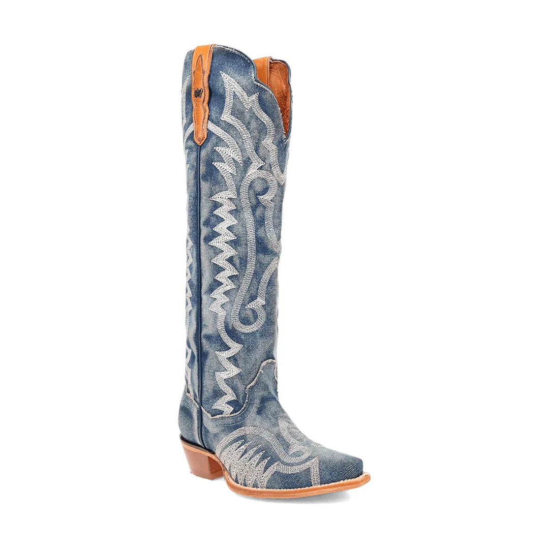 Dan Post Women's Darlin Denim Fabric Cowboy Boots - Image 3