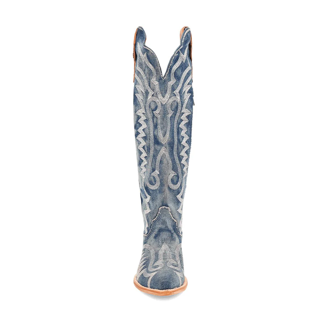 Dan Post Women's Darlin Denim Fabric Cowboy Boots - Image 4