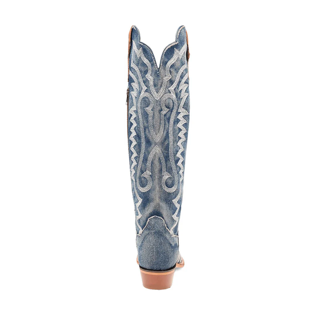 Dan Post Women's Darlin Denim Fabric Cowboy Boots - Image 5