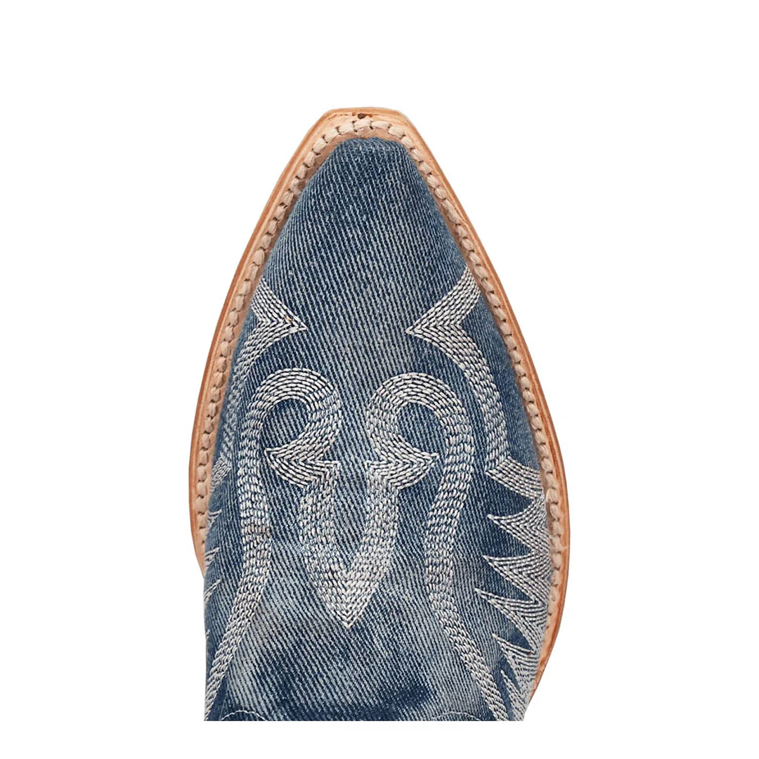Dan Post Women's Darlin Denim Fabric Cowboy Boots - Image 6
