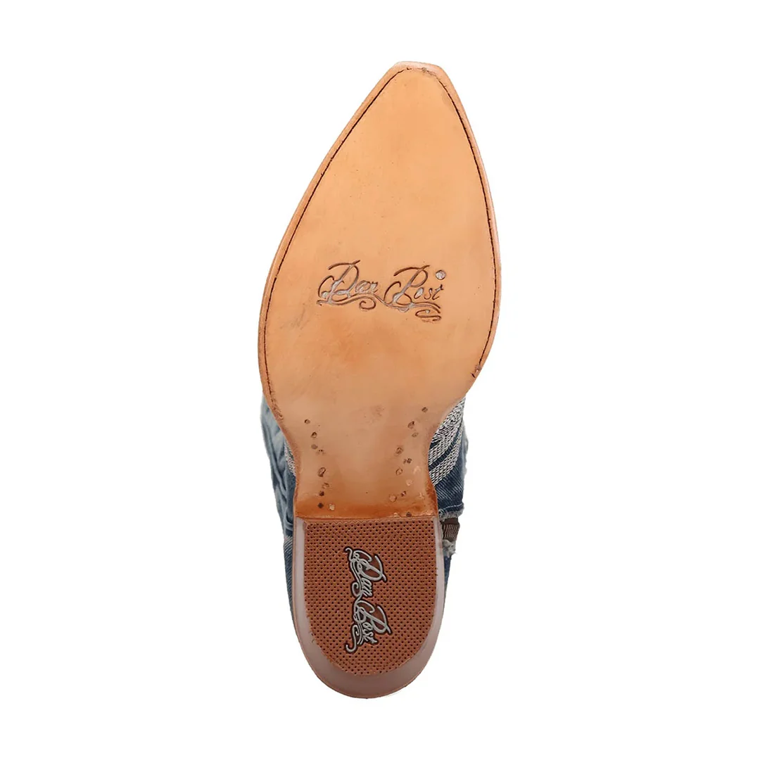 Dan Post Women's Darlin Denim Fabric Cowboy Boots - Image 7