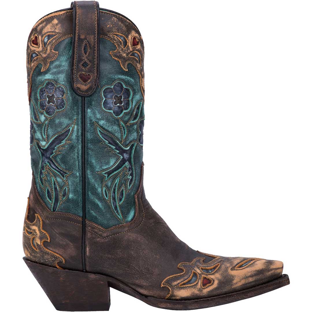 Dan Post Women's Vintage Bluebird Snip Toe Cowgirl Boots - Image 3