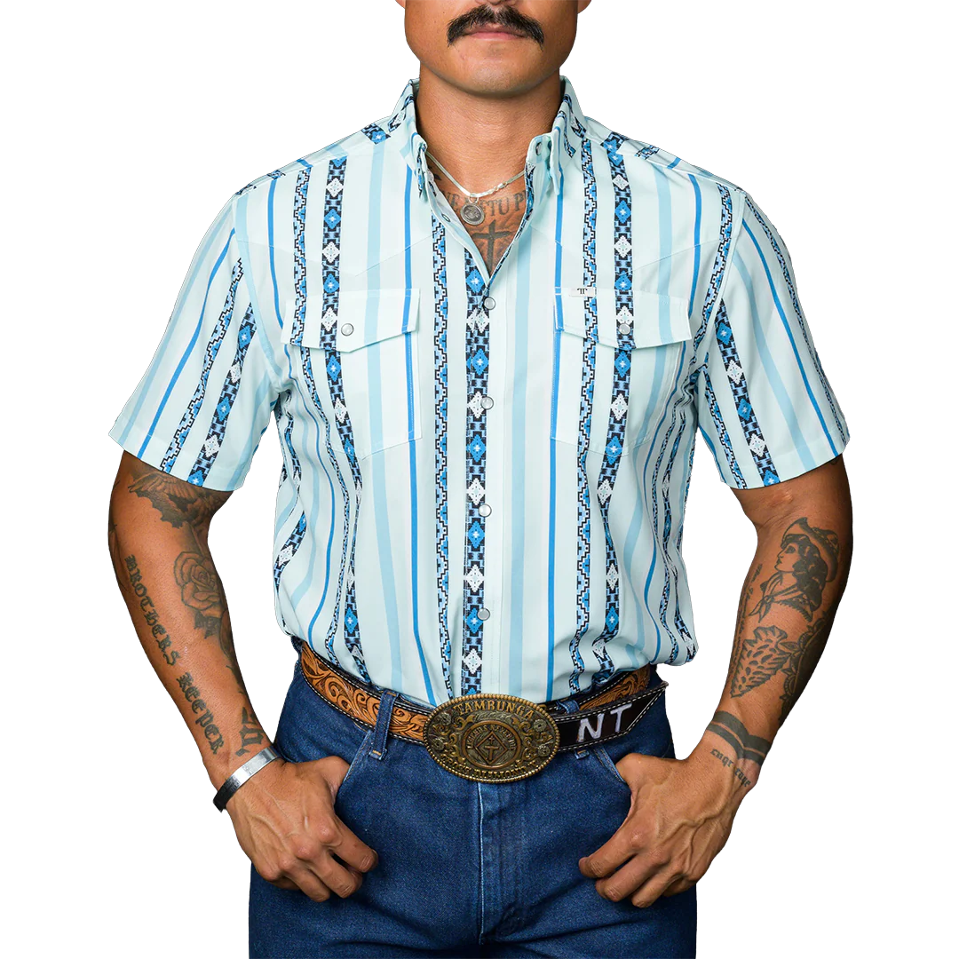 Ferrell Men's The Post Short Sleeve Snap Shirt