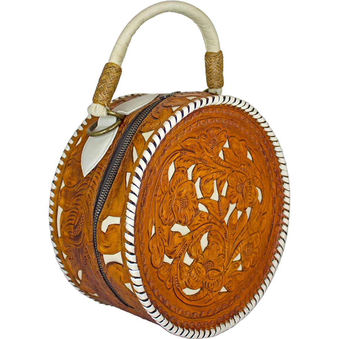 Juan Antonio Hand Tooled Leather Canteen Purse - Image 3