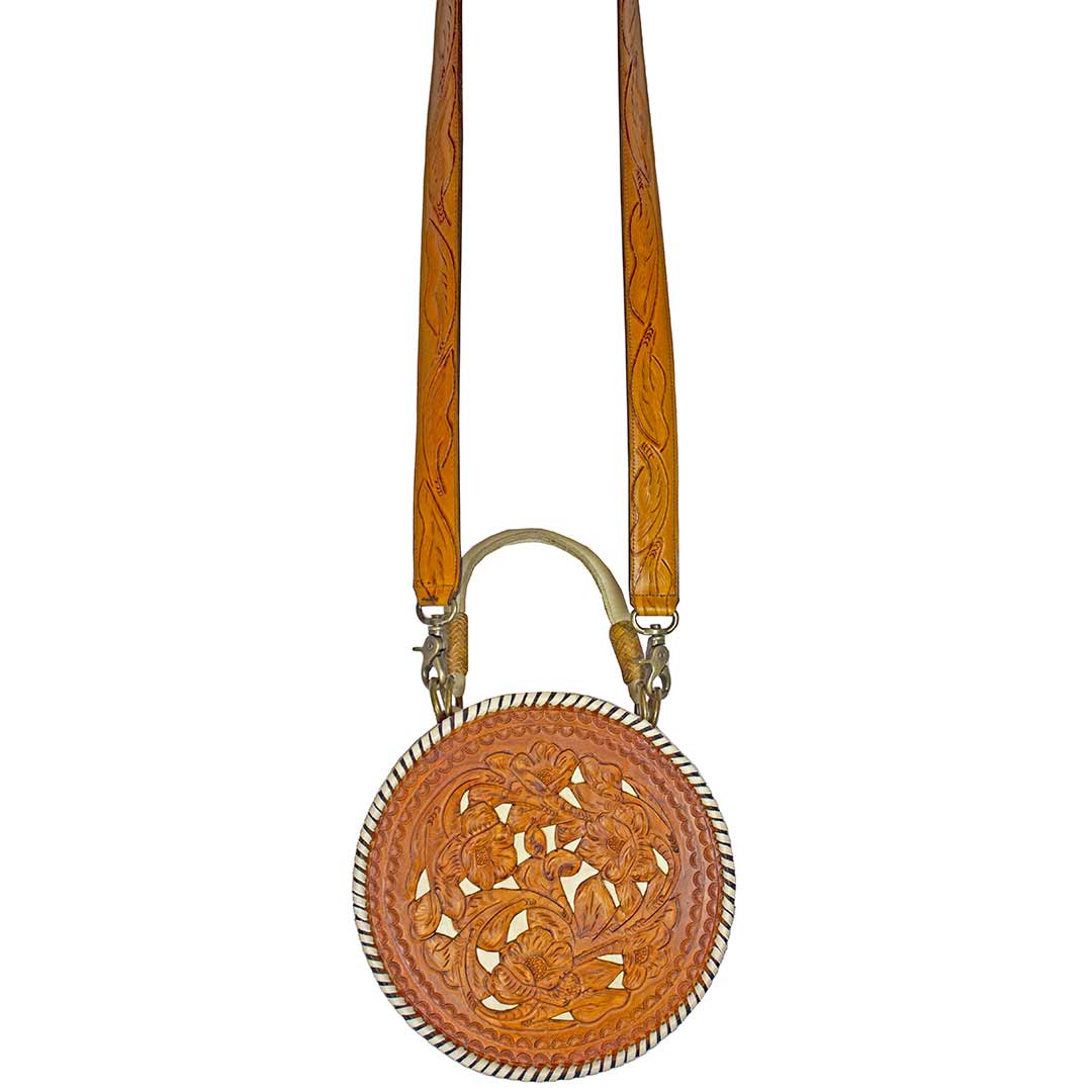 Juan Antonio Hand Tooled Leather Canteen Purse - Image 4