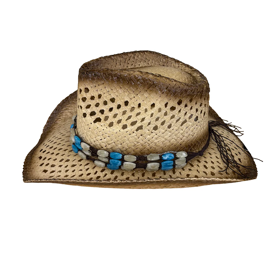 Milani Unisex Straw Concho Cowboy Hat - Image 3
