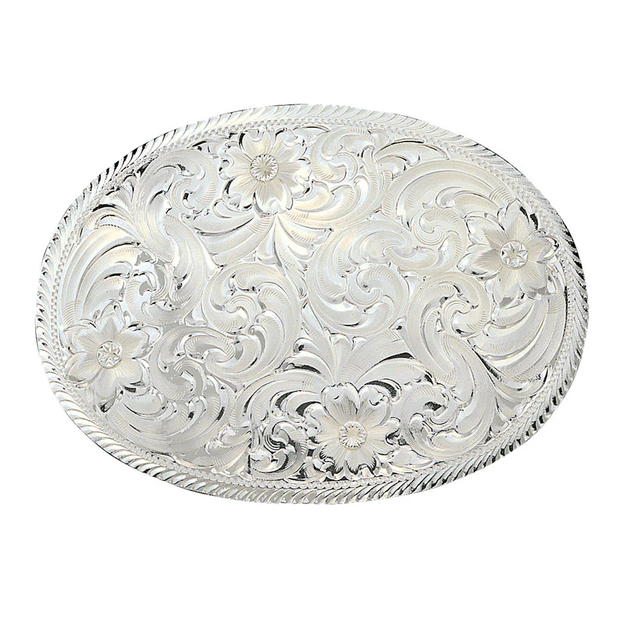 Montana Silversmiths Engraved Western Belt Buckle
