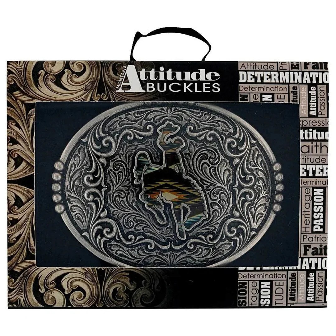 Montana Silversmiths Sunrise Bronco Attitude Buckle - Image 3
