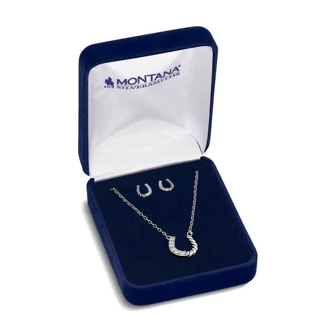 Montana Silversmiths Women's Roping Luck Jewelry Set - Image 3