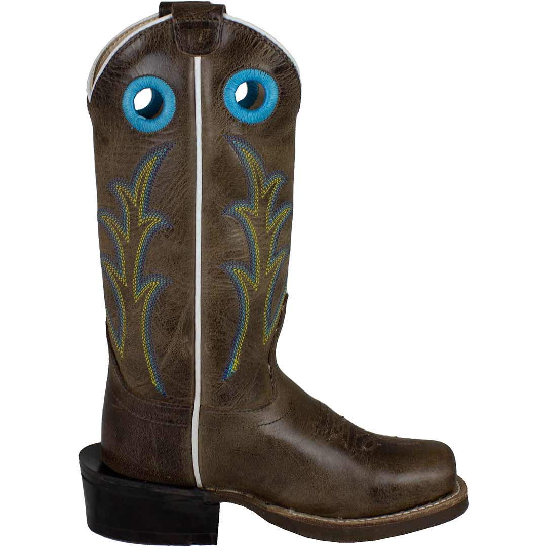 Old West Kids' Square Toe Cowboy Boots - Image 3