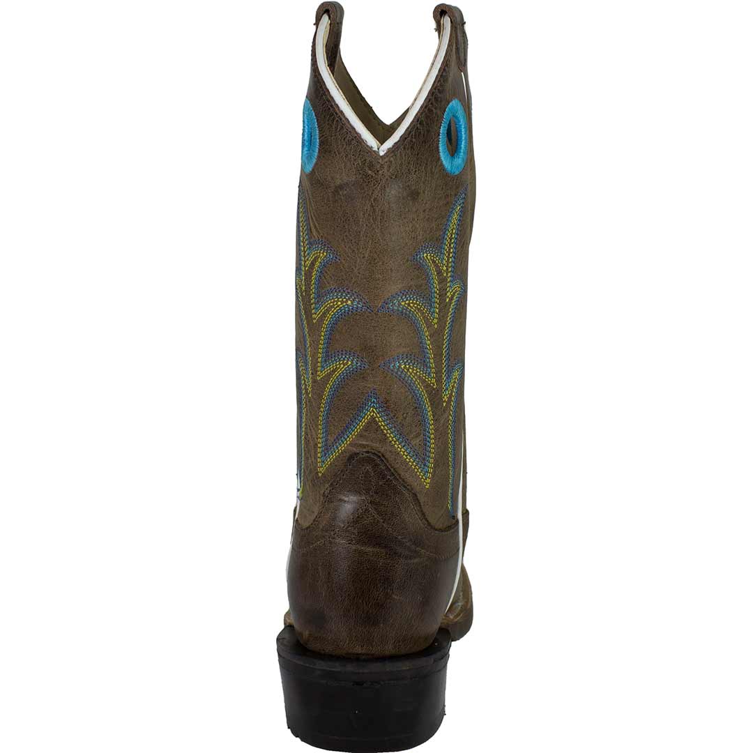 Old West Kids' Square Toe Cowboy Boots - Image 4
