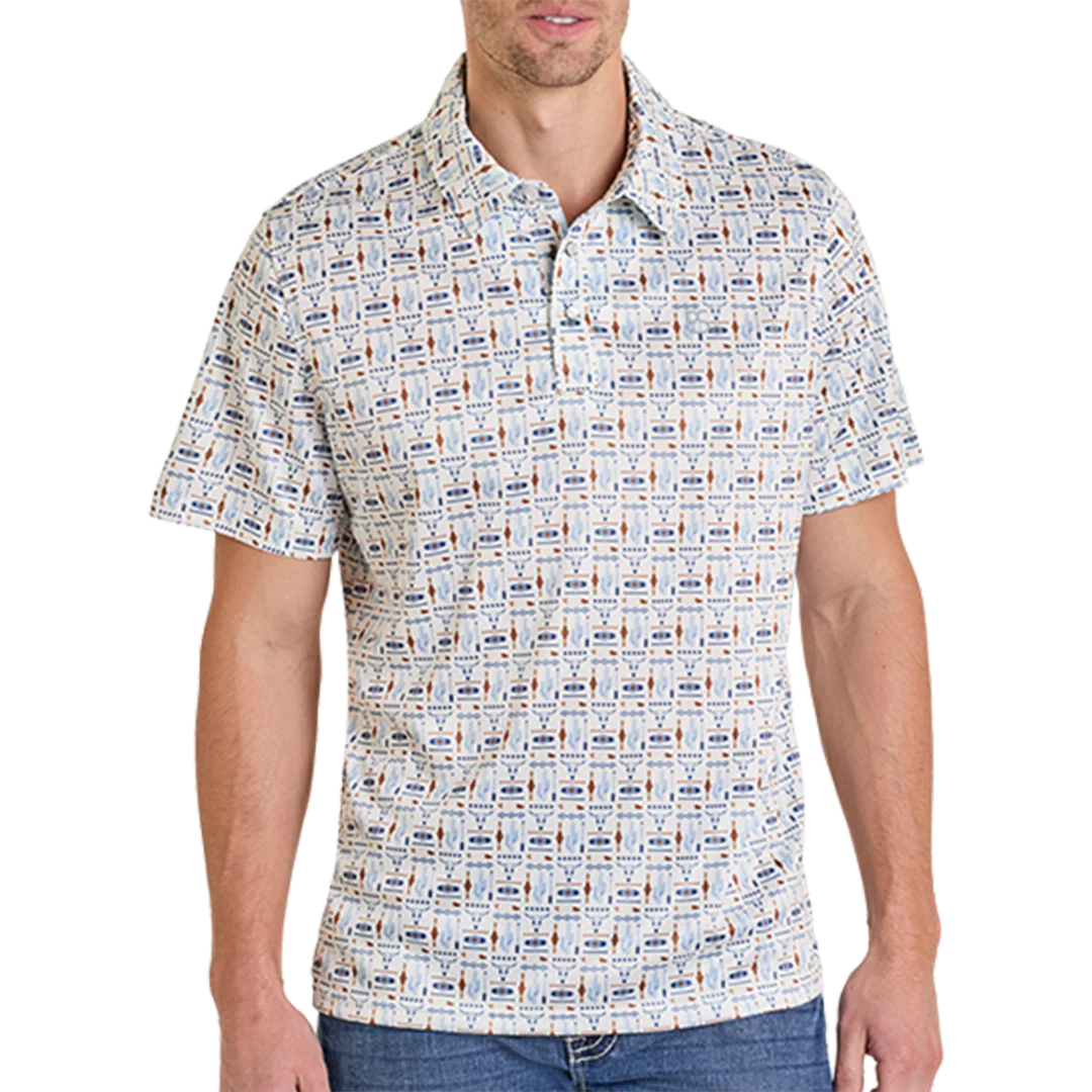 Panhandle Slim Men's Print Performance Polo