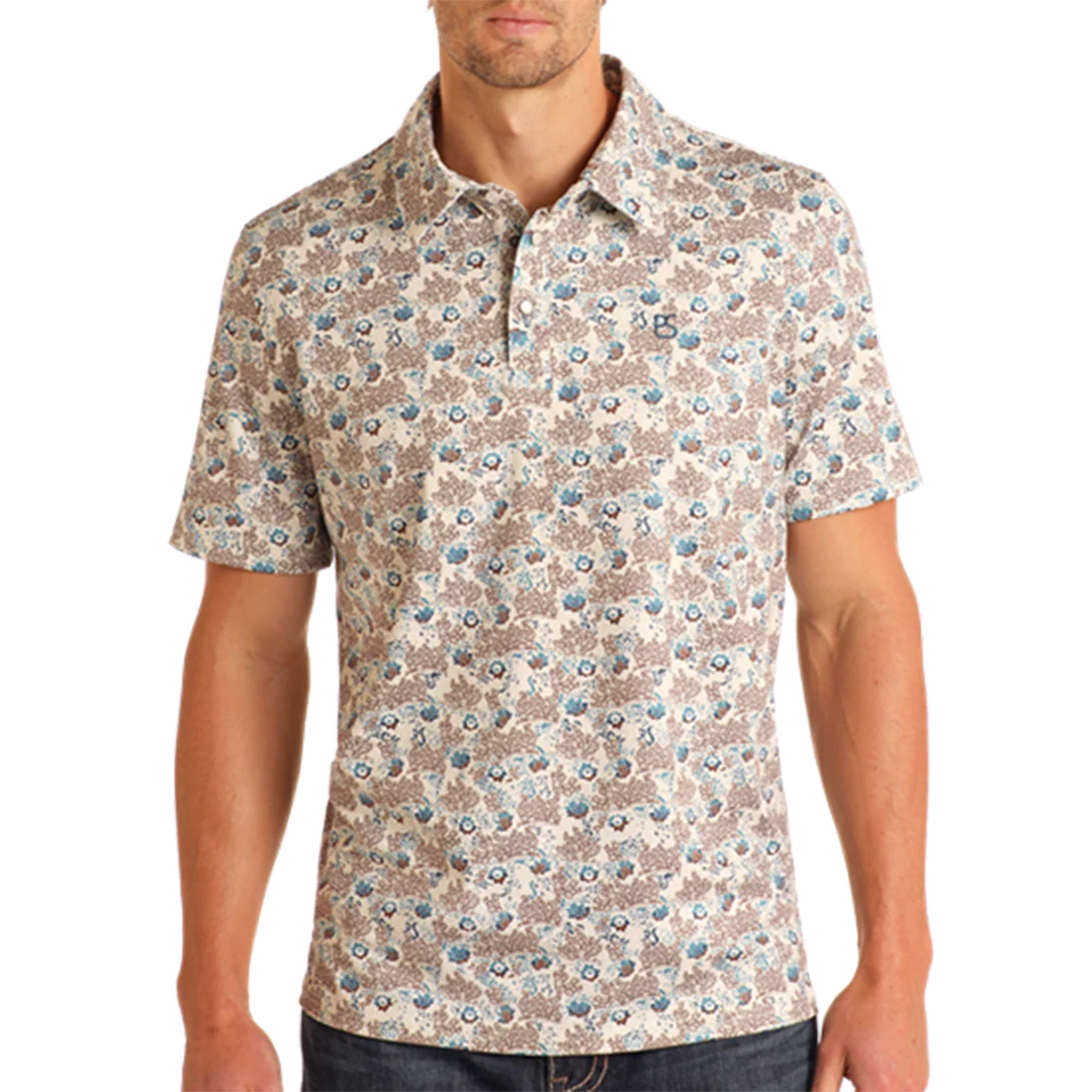 Panhandle Slim Men's Snap Paisley Polo